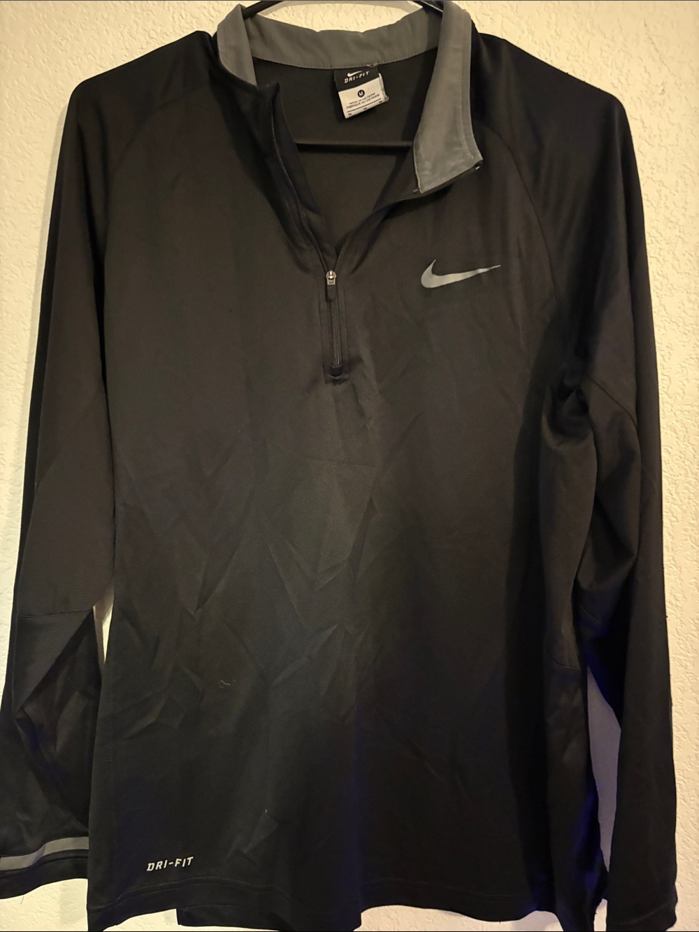 Nike Black & Gray Performance Quarter-Zip Pullover